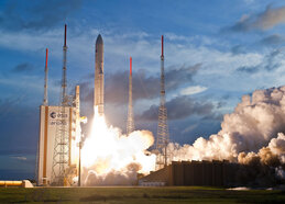 MSG-3 lancering (Bron: ESA/CNEC/Arianespace)