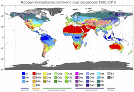 Verschuiving klimaatzones