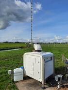 foto van Doppler wind lidar op Cabauw 