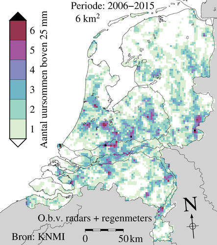 Radaranalyse wolkbreuken periode 2006 - 2015