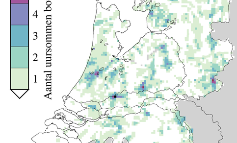 Radaranalyse wolkbreuken periode 2006 - 2010 