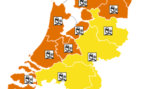 Figuur 5: Waarschuwingen KNMI 5 januari 08:01 uur