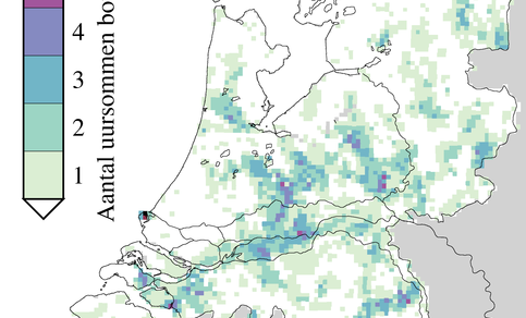 Radaranalyse wolkbreuken periode 2011 - 2015