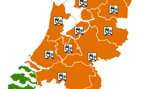 Figuur 5: weerkaart 12 januari 20:38 uur plaatselijke tijd