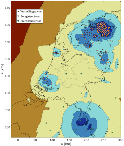 Seimische stations in Nederland