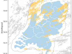 Aantal bliksemontladingen op 31 augustus 2026. Ieder puntje staat voor een gedetecteerde ontlading. Het geeft een indruk van de globale verdeling van onweersactiviteit op een bepaalde datum. ©KNMI