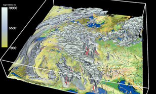 Weather 3D eXplorer:  Meteo-data above Europe