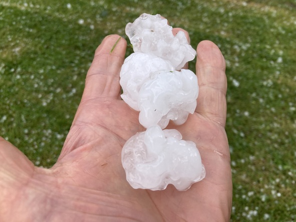 foto van hagelstenen