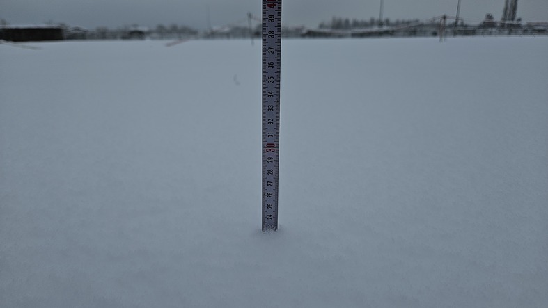 foto van Sneeuwhoogte in De Bilt 23 cm