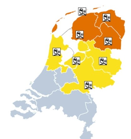 kaartje van code oranje