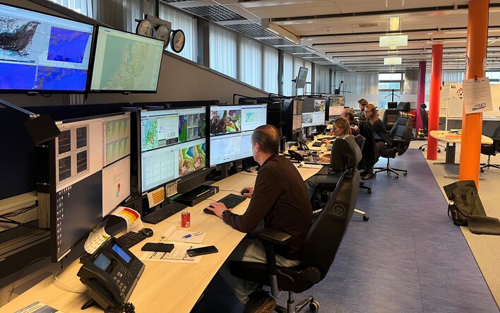 foto van Weerkamer in De Bilt op woensdagochtend