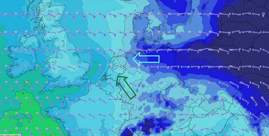 weerkaart van europa