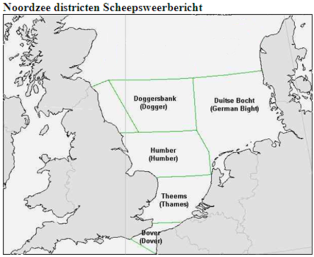 kaart met Districten scheepsweerbericht