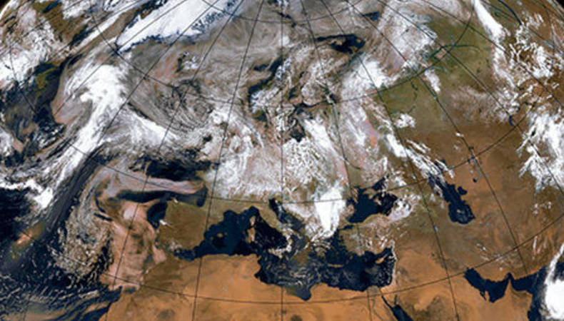 satellietbeeld van de aarde