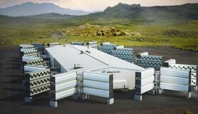 Climeworks direct air capture plant on Iceland