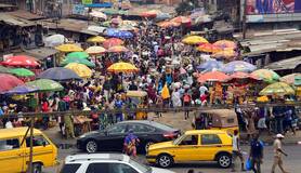 Mushin Markt in Lagos, Nigeria