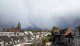 regenbuien in Utrecht 