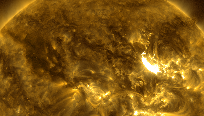 afbeelding van uitbarsting op de zon 11 november 2025