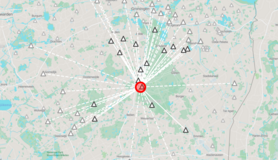 kaart met details van de aardbeving in Drente maart 2026