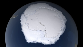 Satellietopname van Antarctica