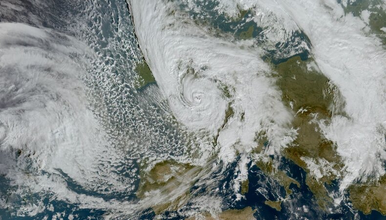 Meteosat beeld van storm Austen