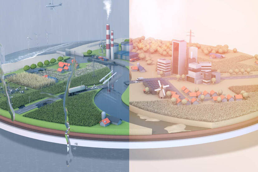 hoofdplaat KNM'23-klimaatscenario's