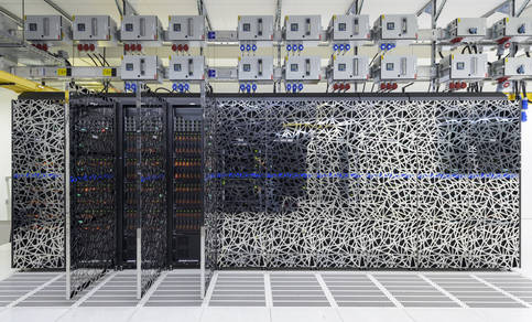 afbeelding van de huidige supercomputer van het KNMI