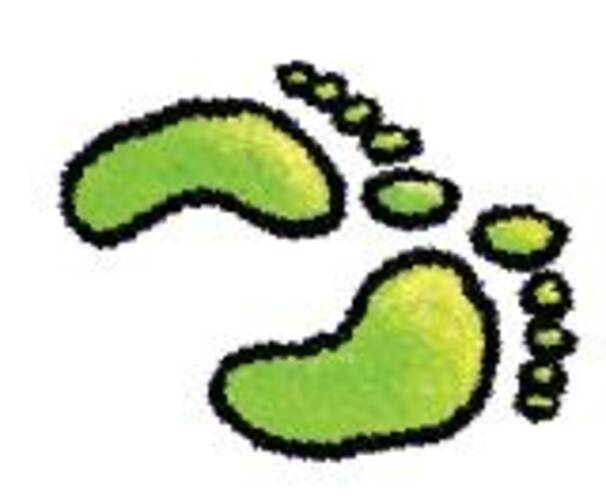 groene voetstappen