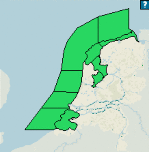 De kustdistricten en ruime binnenwateren van Nederland