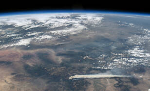 Bosbranden in Colorado op 19 juni 2013 vanuit ISS (Bron NASA)