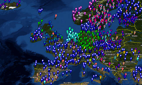 De nationale netwerken die kunnen bijdragen aan ALC, bevatten in totaal bijna 700 meetlocaties in Europa met een LIDAR wolkenhoogtemeter.