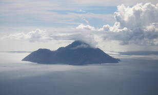 Mount Scenery vulkaan op Saba. Foto Reinoud Sleeman, KNMI 