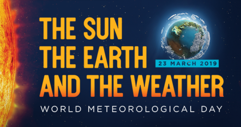 logo van wereld meteorologische dag 2019