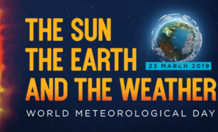 logo van wereld meteorologische dag 2019