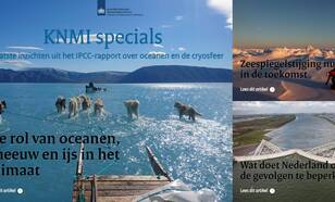 Cover van de KNMI special over zeespiegelstijging