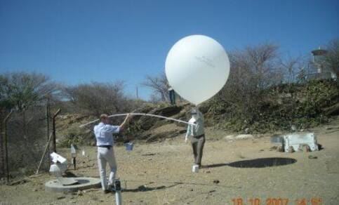 Ballonoplating Afrika in kader GCOS project