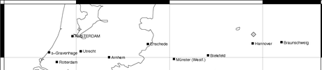 Kaart met Intensiteiten van de aardbeving bij Koblenz. Intensiteit geeft aan hoe sterk de aardbeving gevoeld is. (Bron: BNS)