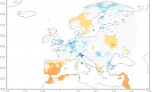 Het zuidoosten van Nederland was in juni zelfs één van de natste gebieden van heel Europa  ©KNMI