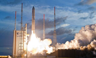 MSG-3 lancering (Bron: ESA/CNEC/Arianespace)