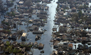 Schade na orkaan Katrina in 2005