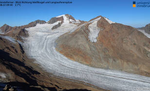Webcam opname van de Oostenrijkse gletsjer Hintereisferner