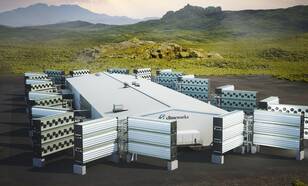 Climeworks fabriek op IJsland die CO2 uit de lucht haalt