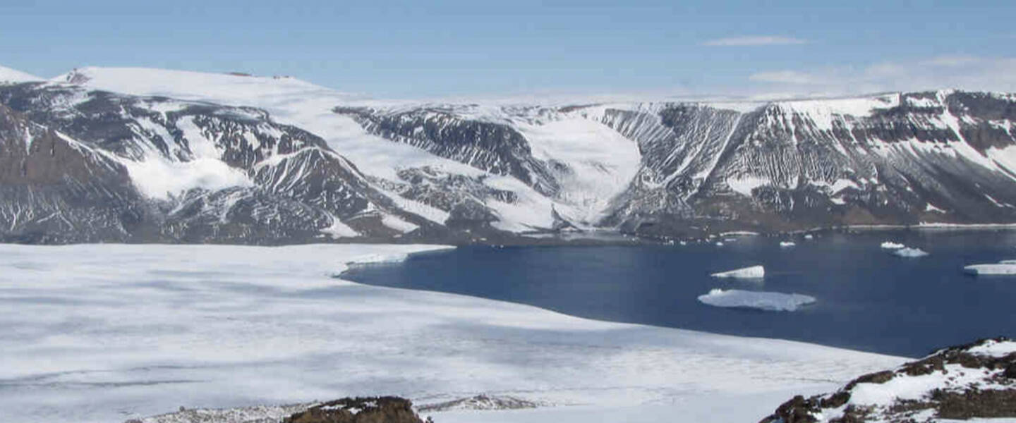 foto van de Antarctische IJskap 