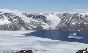 foto van de Antarctische IJskap 