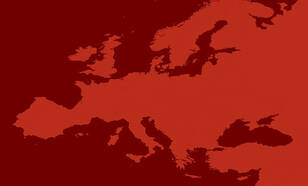 illustratie kaart van europa