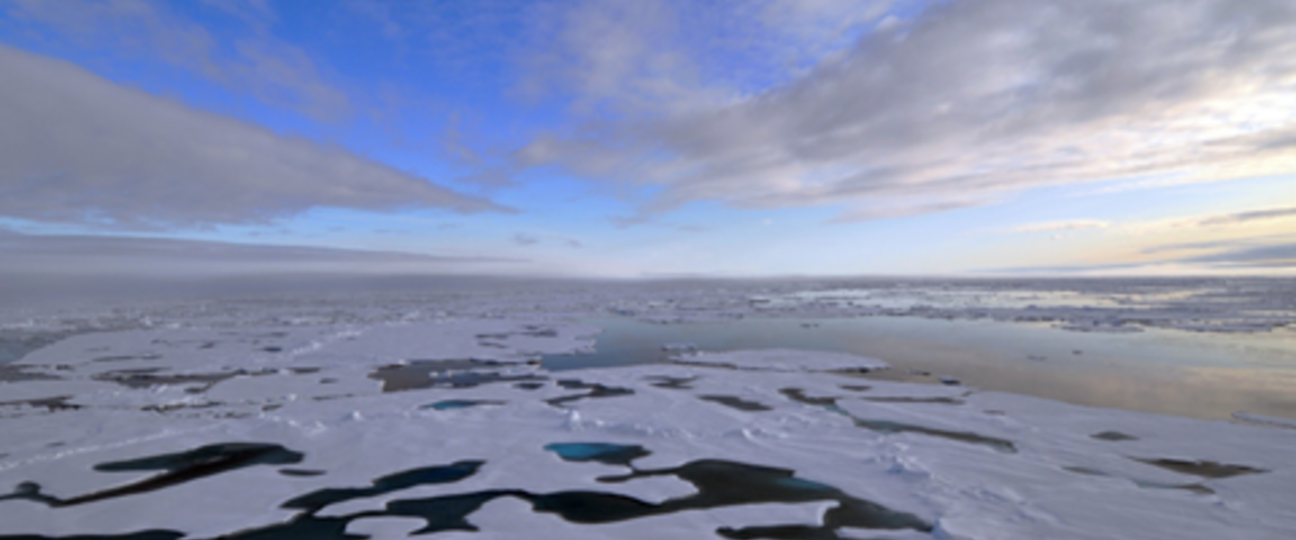 Arctisch zee-ijs