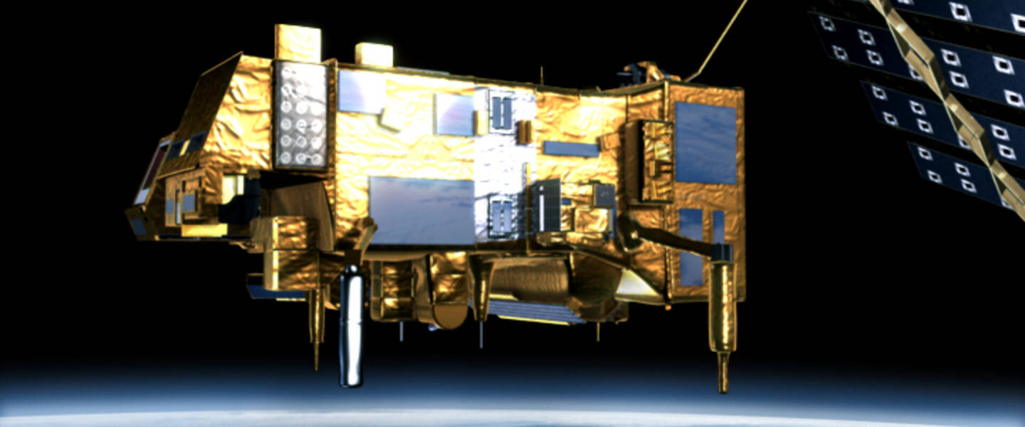 Plaatje van de GOME-satelliet 