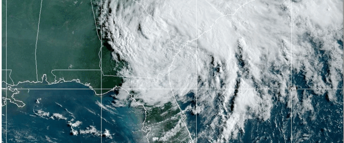 orkaan debby boven Florida - NOAA 