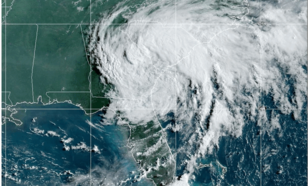 orkaan debby boven Florida - NOAA 