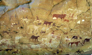 prehistorische grotschilderingen in Tsjaad